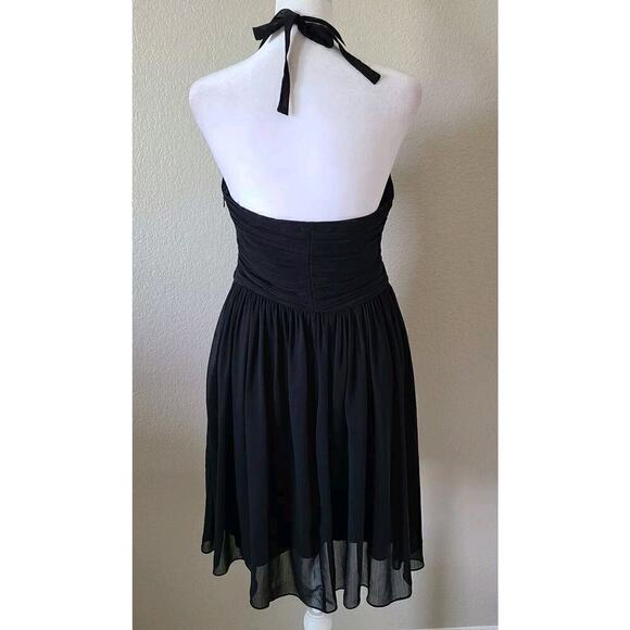 Boston Proper Womens Halter Neck Babydoll Dress Size 6 Whimsigoth Y2K Black‎ - Picture 4 of 10